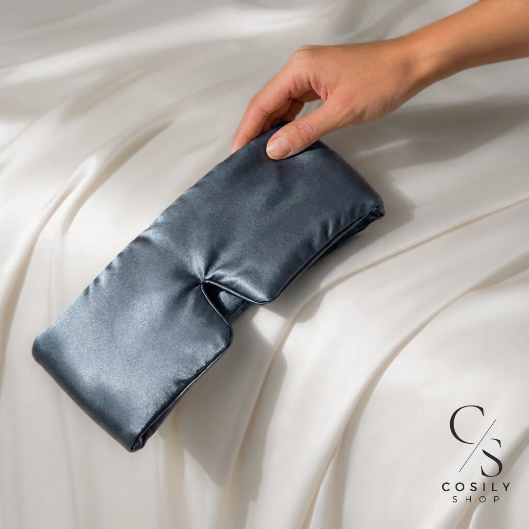 Jedwabna opaska na oczy do spania