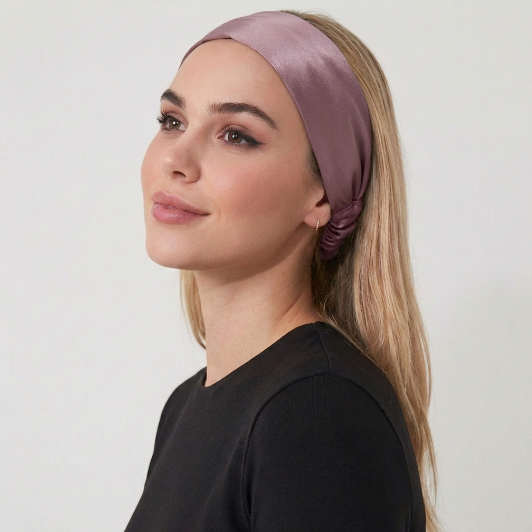 Jedwabna opaska STANDARD - lawenda