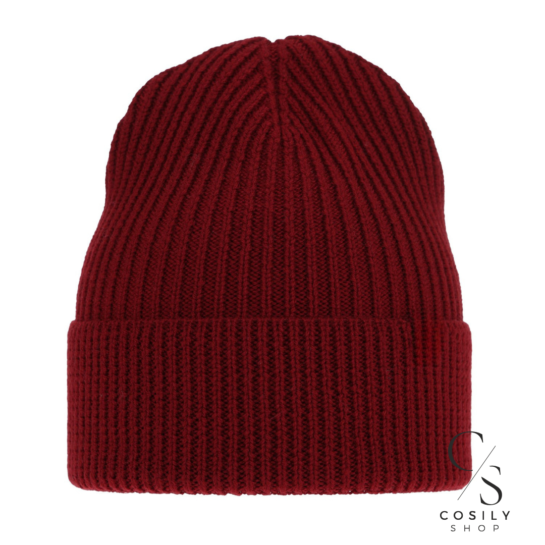 Wełniana czapka merino z jedwabną podszewką