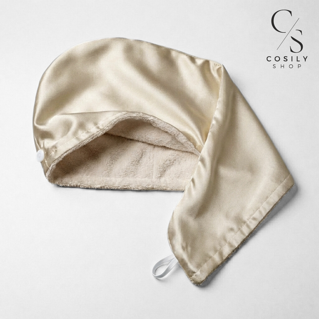 Dwustronny Jedwabno Bambusowy Turban