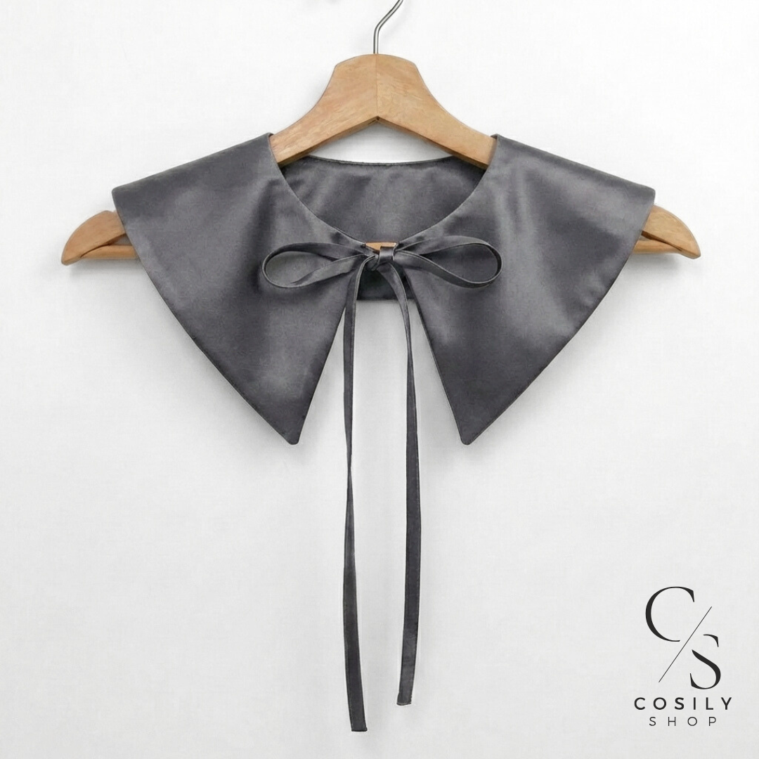 Jedwabny kołnierzyk dopinany - MAXI