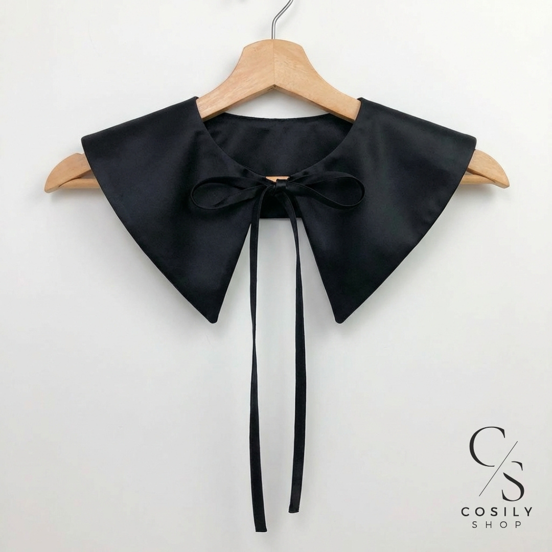 Jedwabny kołnierzyk dopinany - MAXI