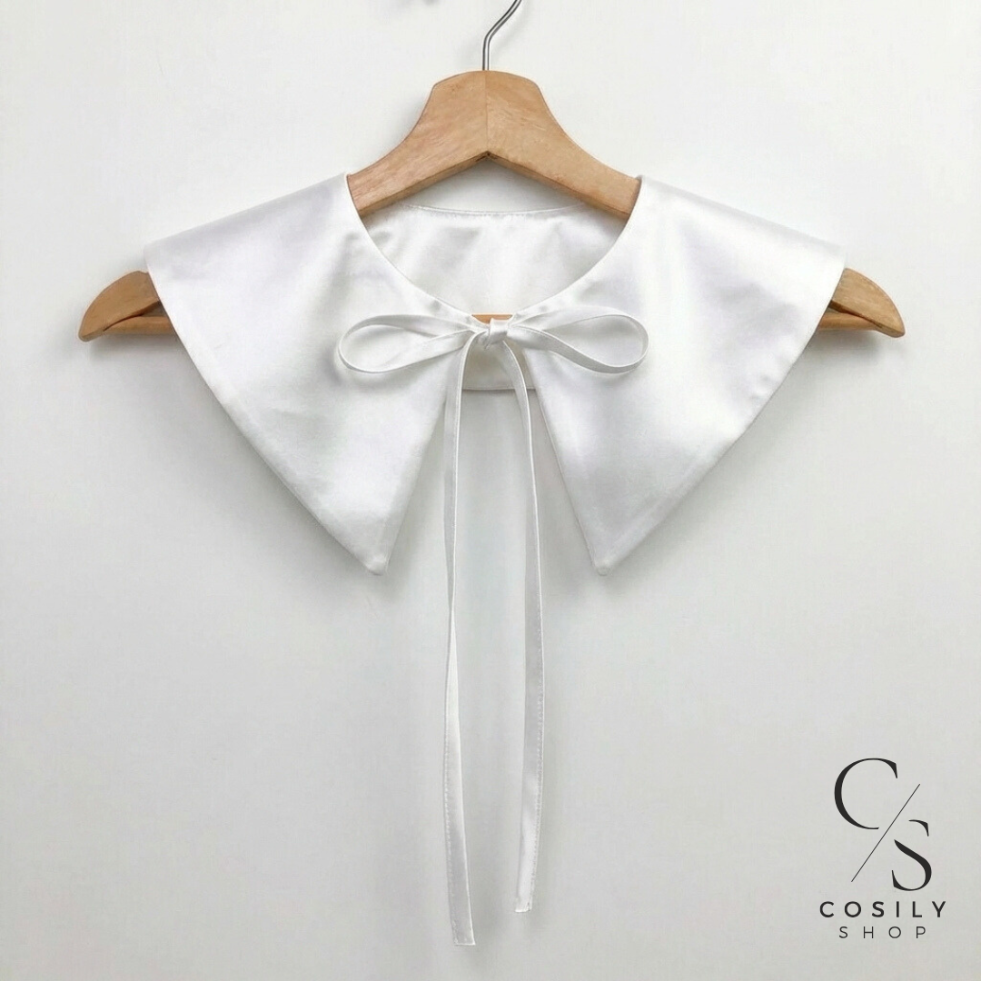 Jedwabny kołnierzyk dopinany - MAXI