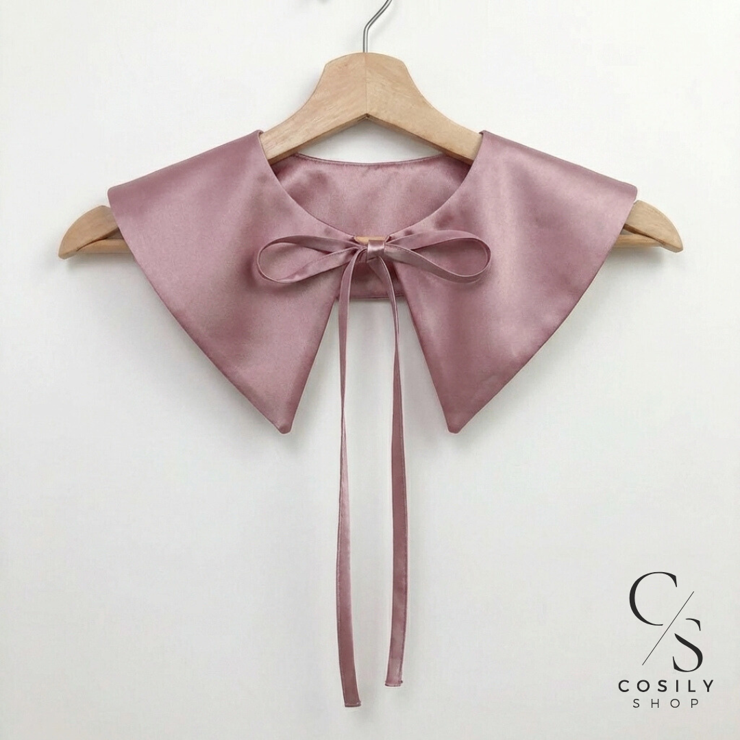 Jedwabny kołnierzyk dopinany - MAXI