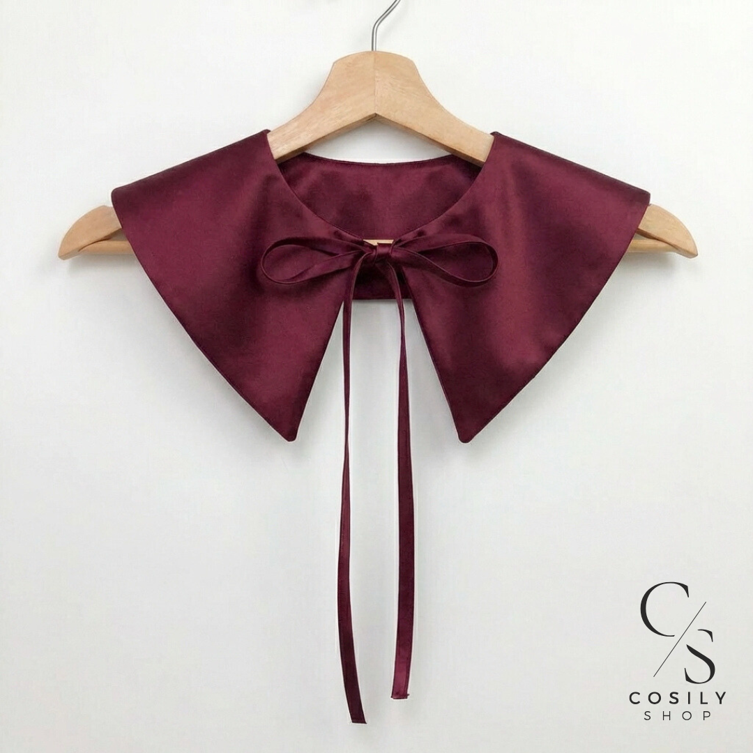 Jedwabny kołnierzyk dopinany - MAXI