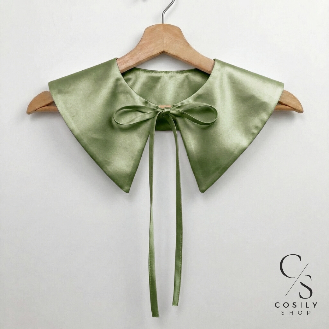 Jedwabny kołnierzyk dopinany - MAXI