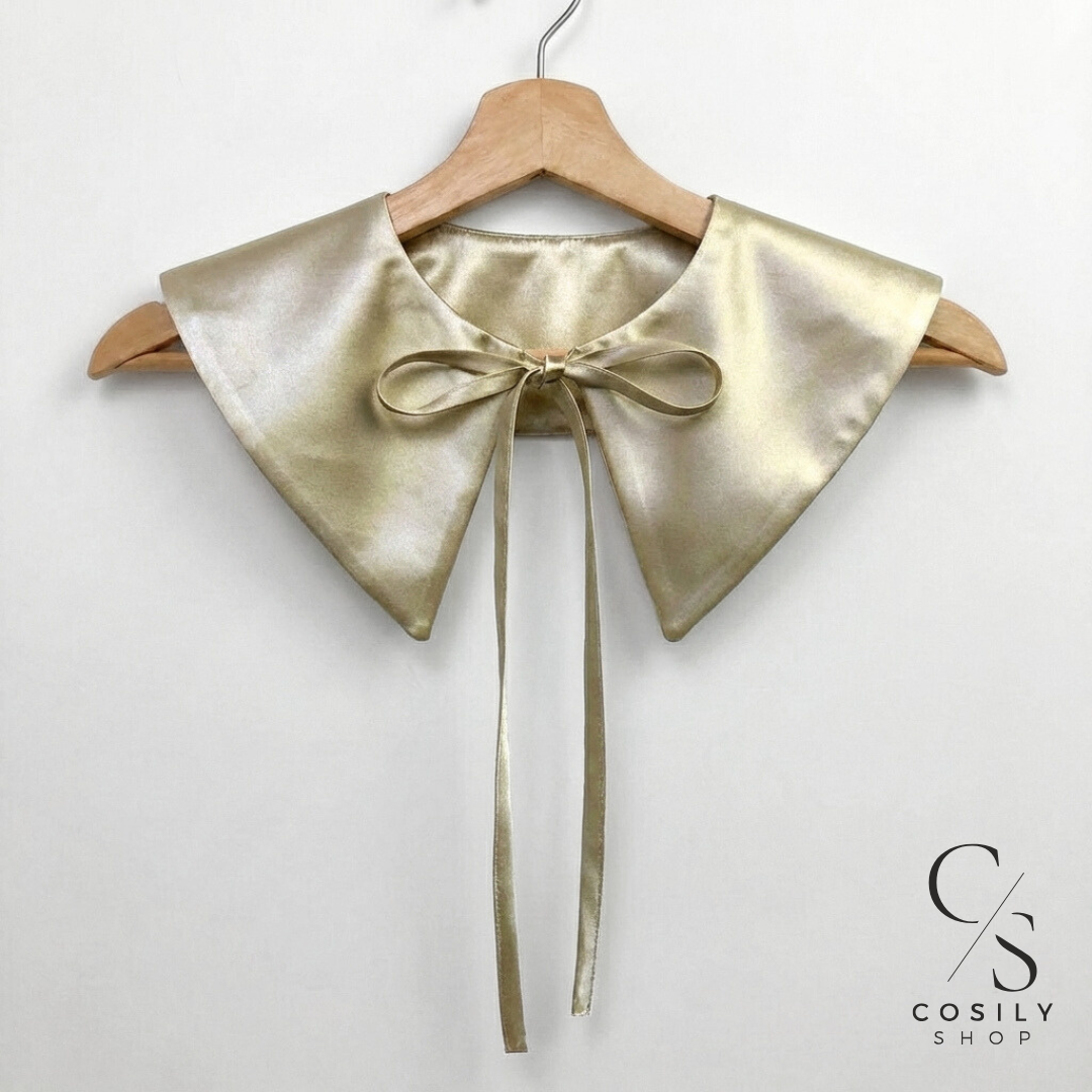 Jedwabny kołnierzyk dopinany - MAXI