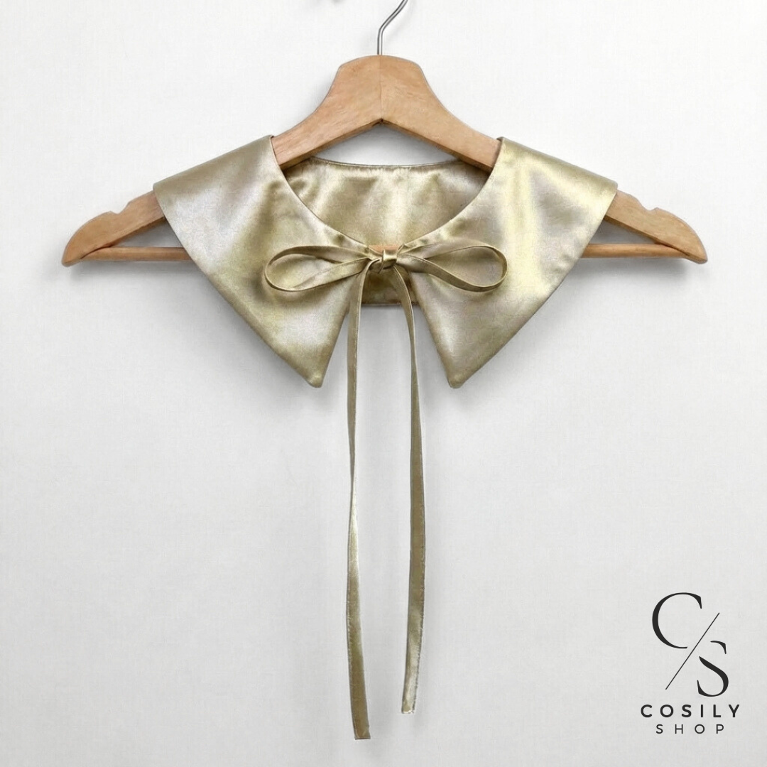 Jedwabny kołnierzyk dopinany - REGULAR