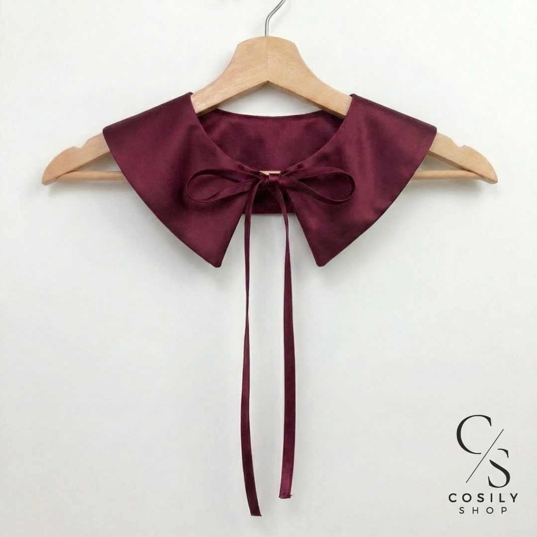 Jedwabny kołnierzyk dopinany - REGULAR