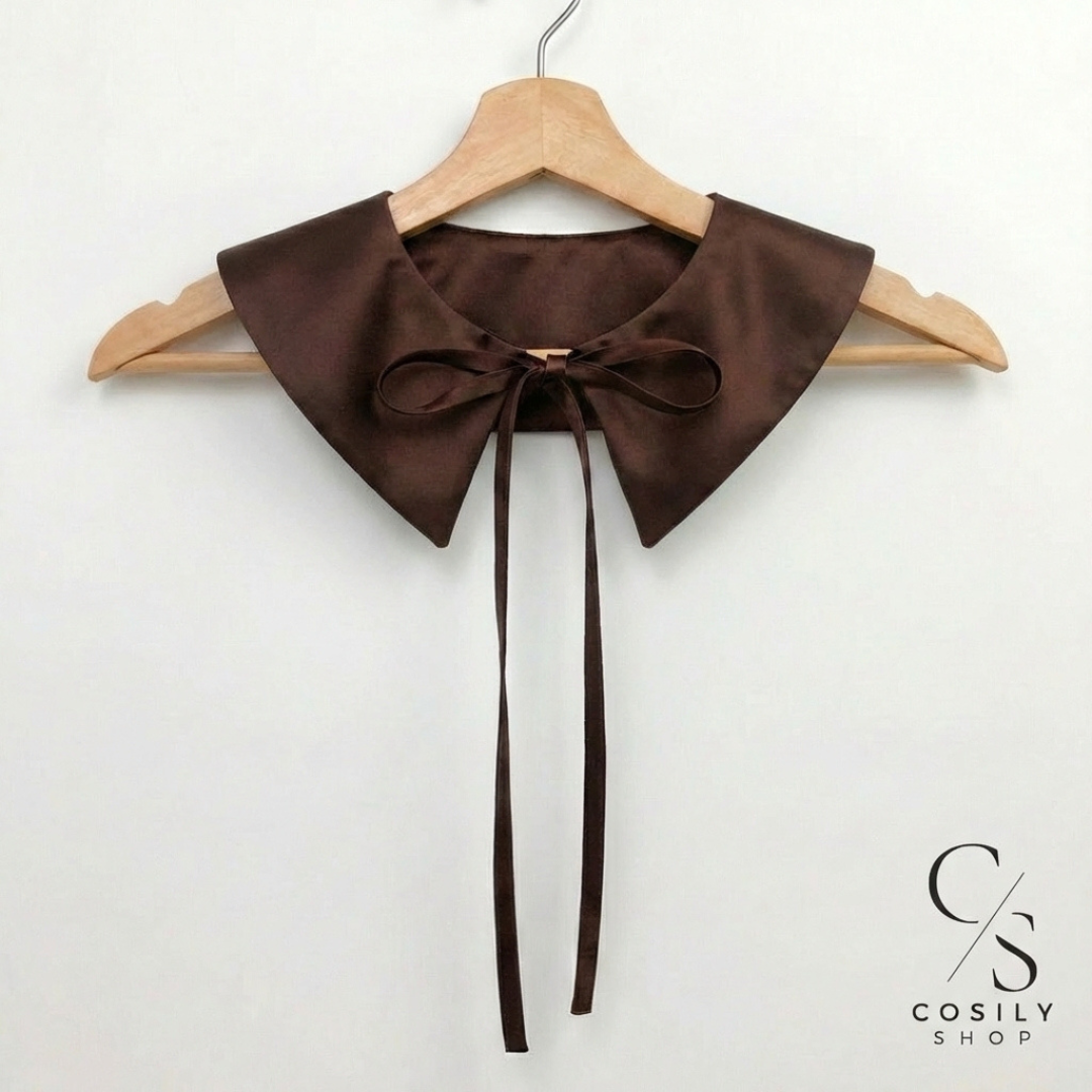 Jedwabny kołnierzyk dopinany - REGULAR