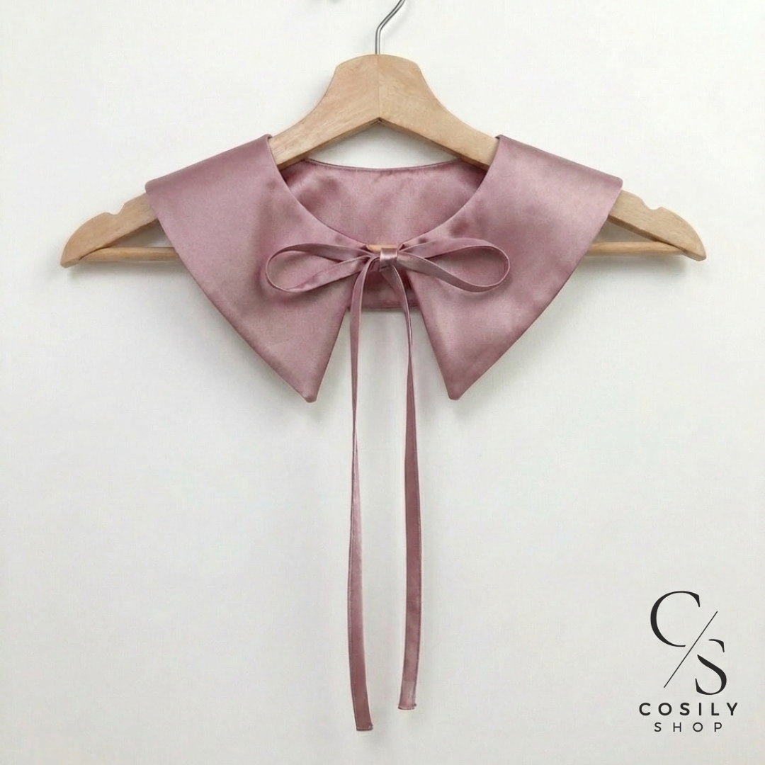 Jedwabny kołnierzyk dopinany - REGULAR