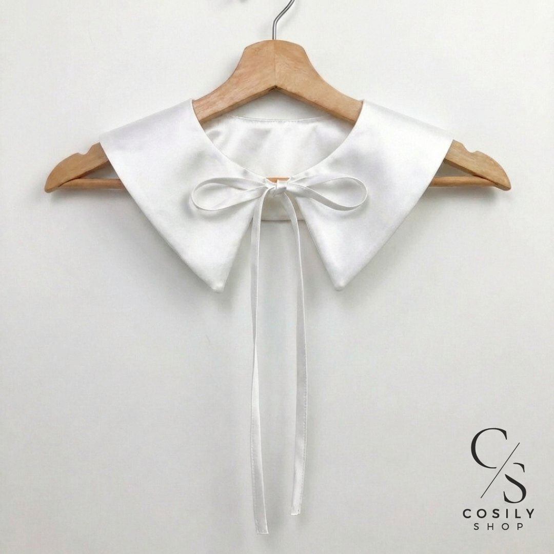 Jedwabny kołnierzyk dopinany - REGULAR