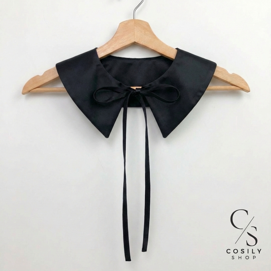 Jedwabny kołnierzyk dopinany - REGULAR