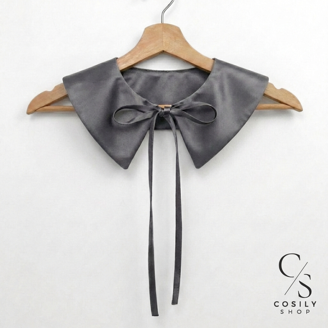 Jedwabny kołnierzyk dopinany - REGULAR