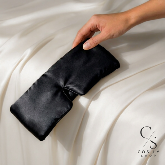 Jedwabna opaska na oczy do spania