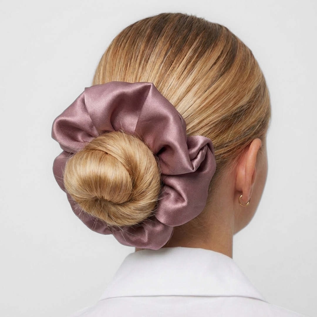 Jedwabna gumka MAXI - lawenda