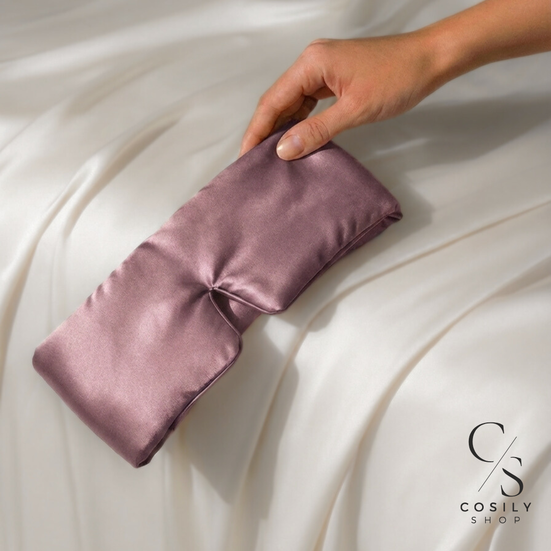 jedwabna opaska na oczy do spania 