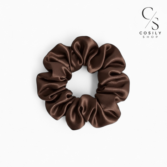 Jedwabna gumka STANDARD - czekolada