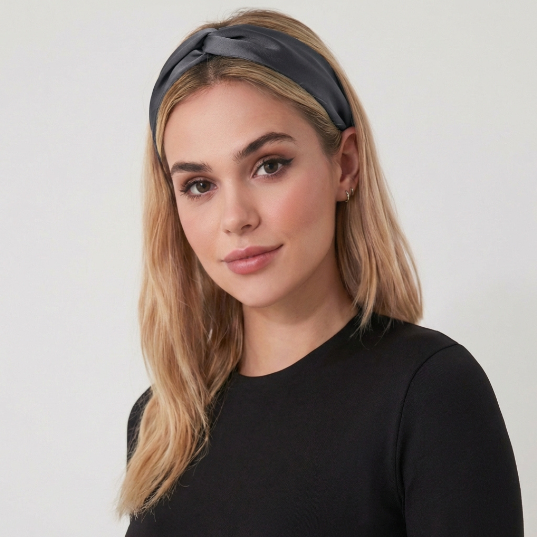 jedwabna opaska do włosów 