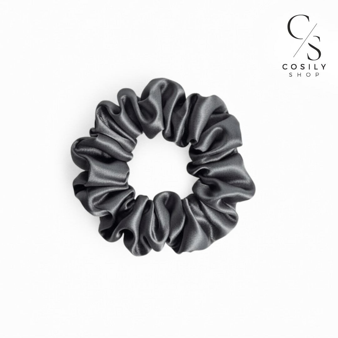 Jedwabna gumka STANDARD - stalowy