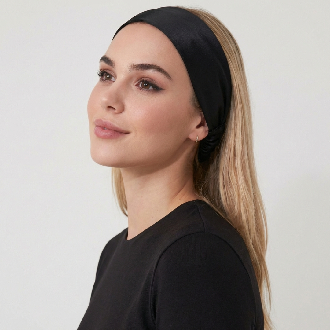 zestaw prezentowy jedwabna opaska do włosów 