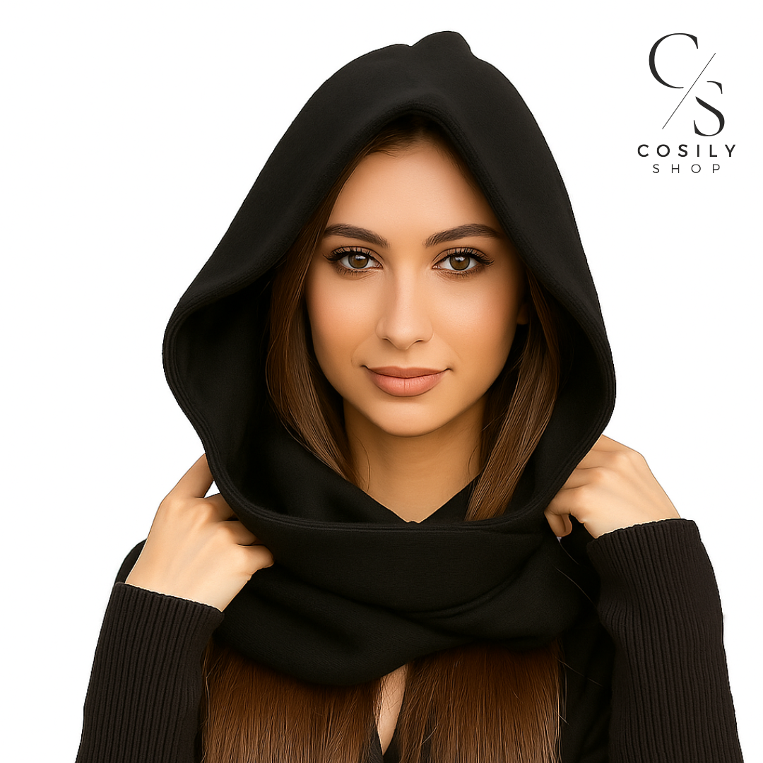 Wełniany Kaptur z wiązaniem z Jedwabną Podszewką Sophie Hood