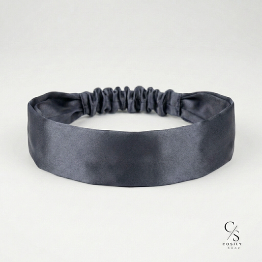 jedwabna opaska do włosów standard z gumką