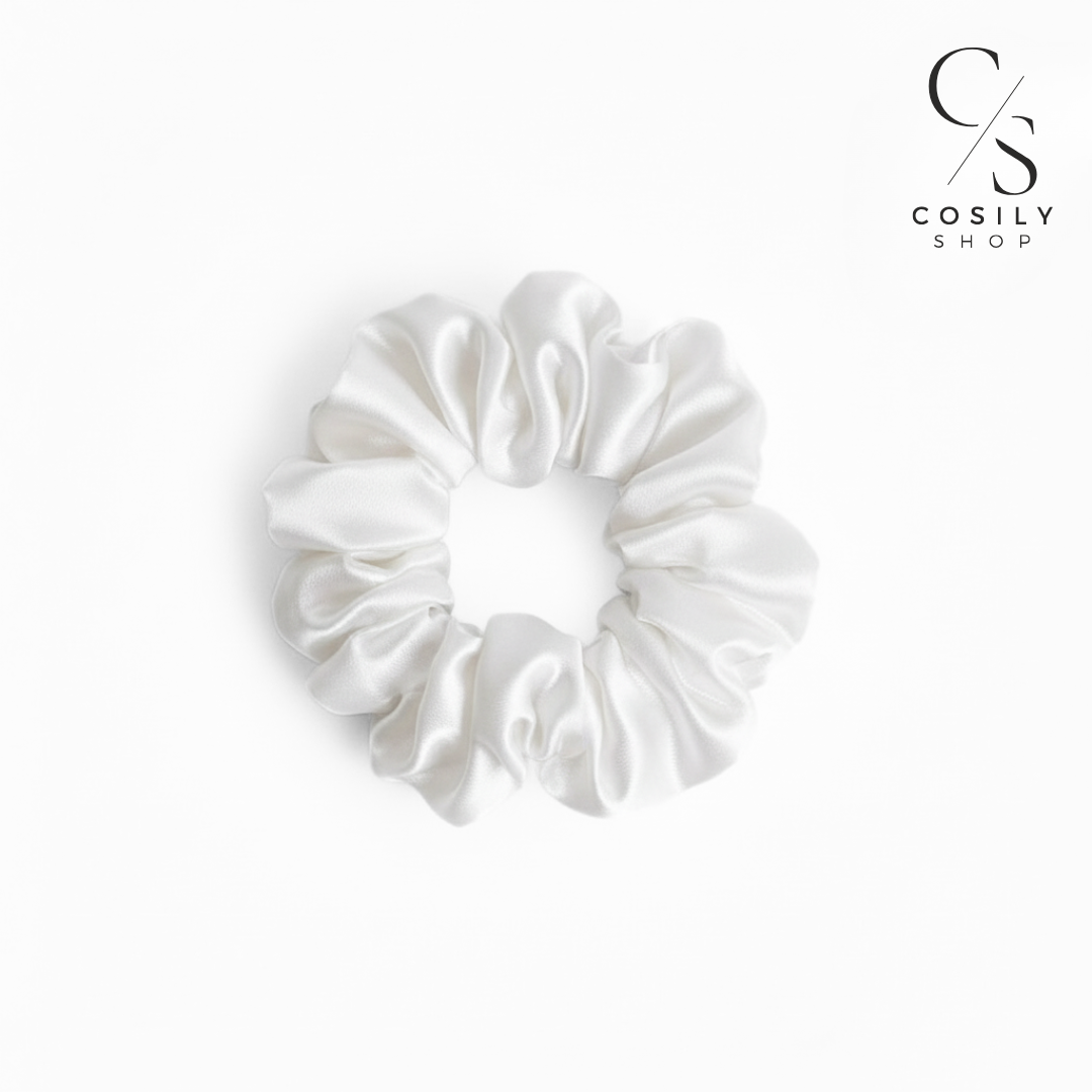 Jedwabna gumka STANDARD - mleczna biel