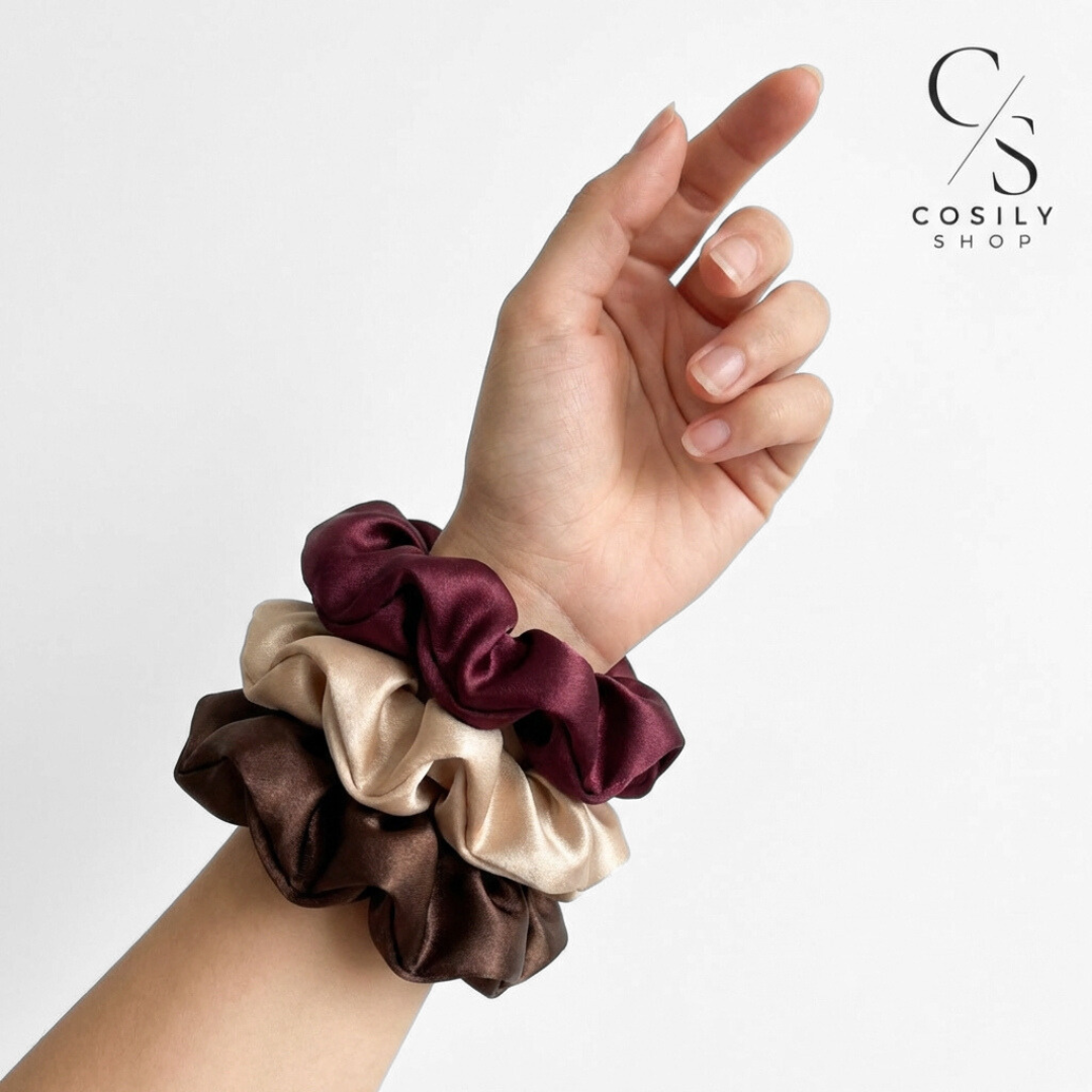 Zestaw trzech jedwabnych gumek - MINI