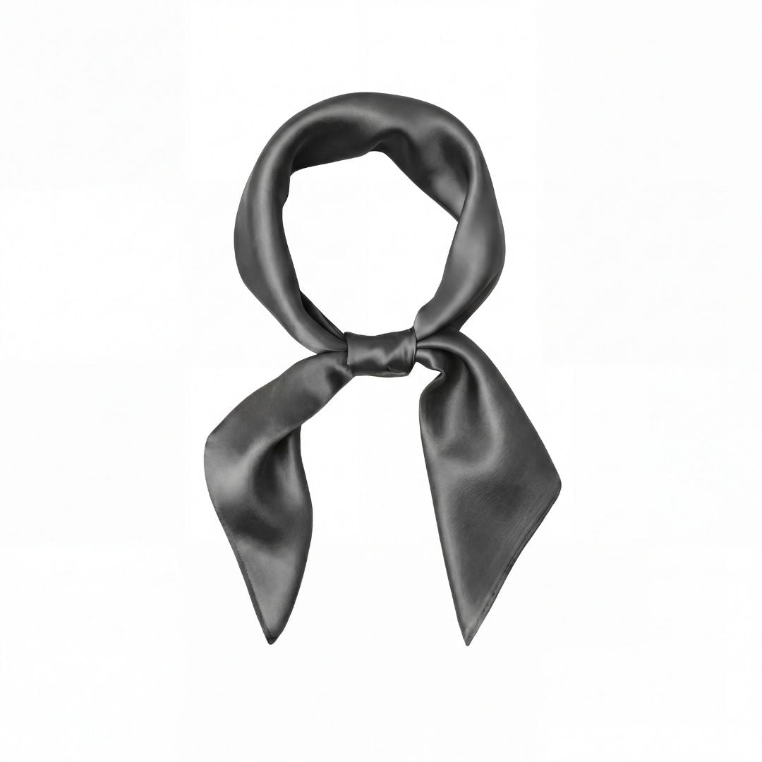 jedwabna apaszka cosily shop szara