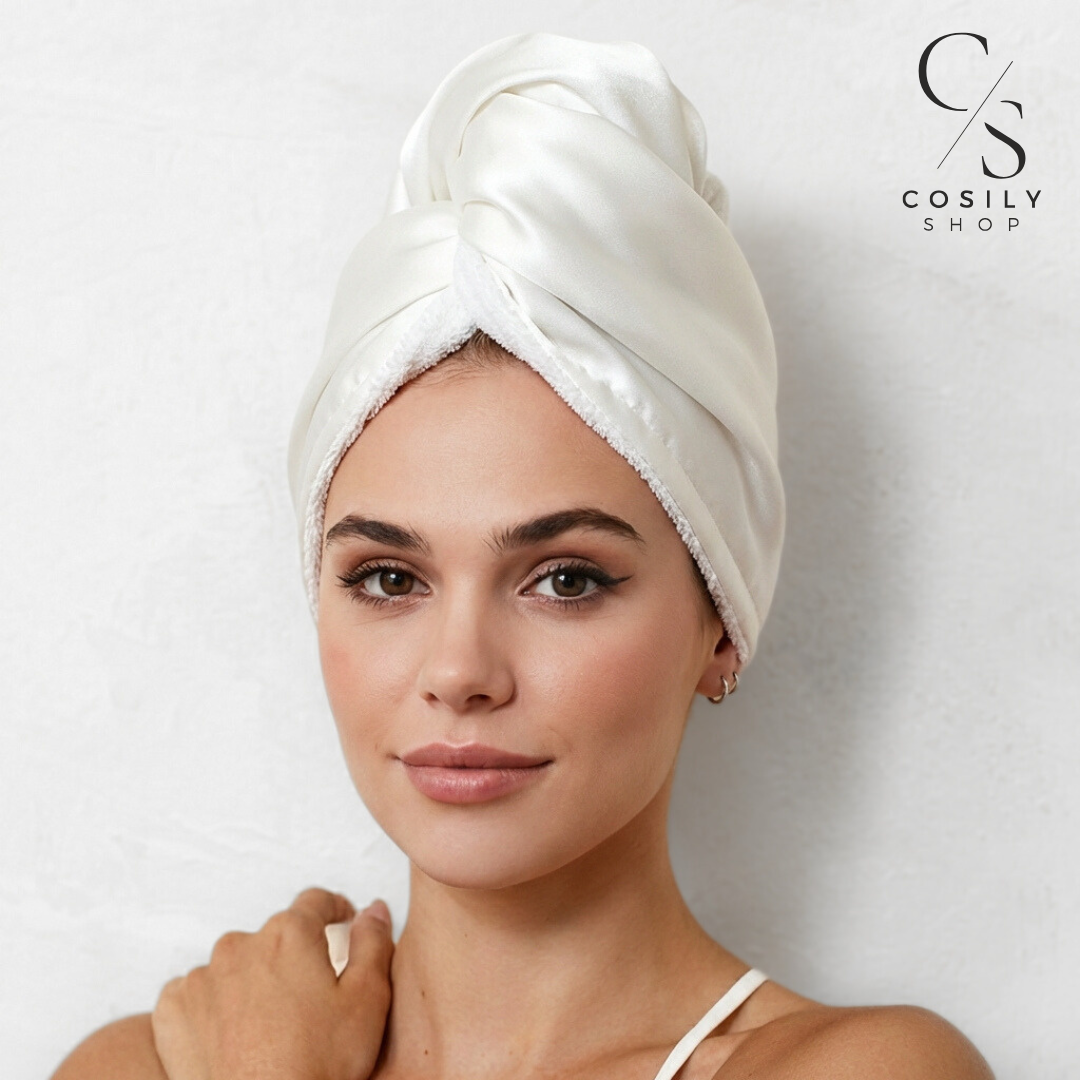 jedwabny turban do włosów