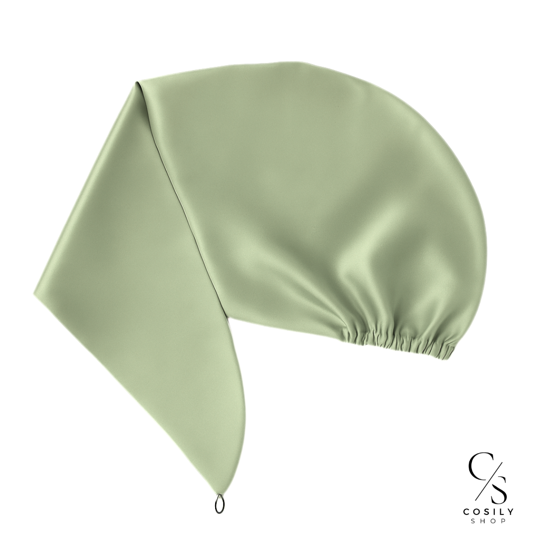 jedwabny turban do włosów